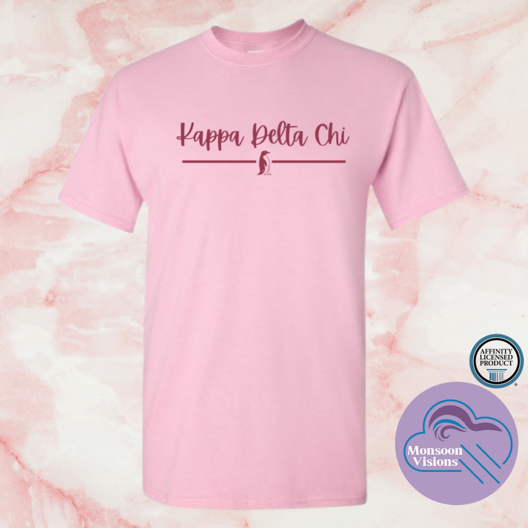 Ambassadør Bliv såret Fjernelse Kappa Delta Chi: Pink Penguin T-Shirt – Monsoon Visions
