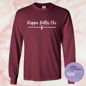 Kappa Delta Chi: Maroon Penguin Long Sleeve