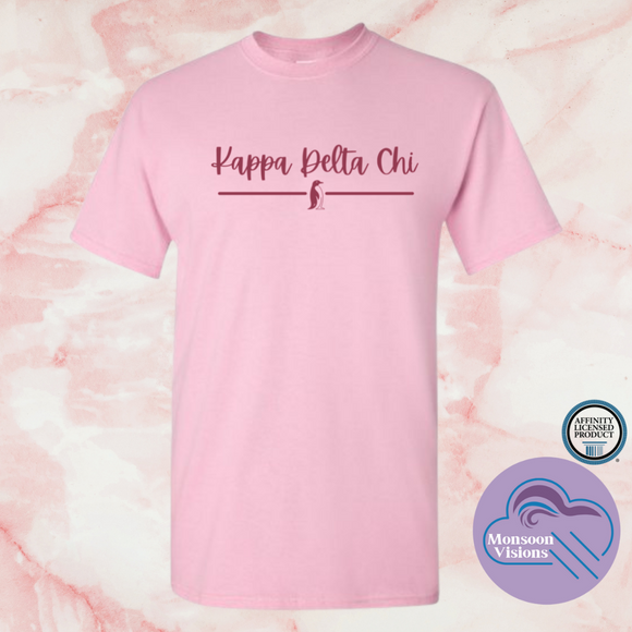 Kappa t shirt pink cheap